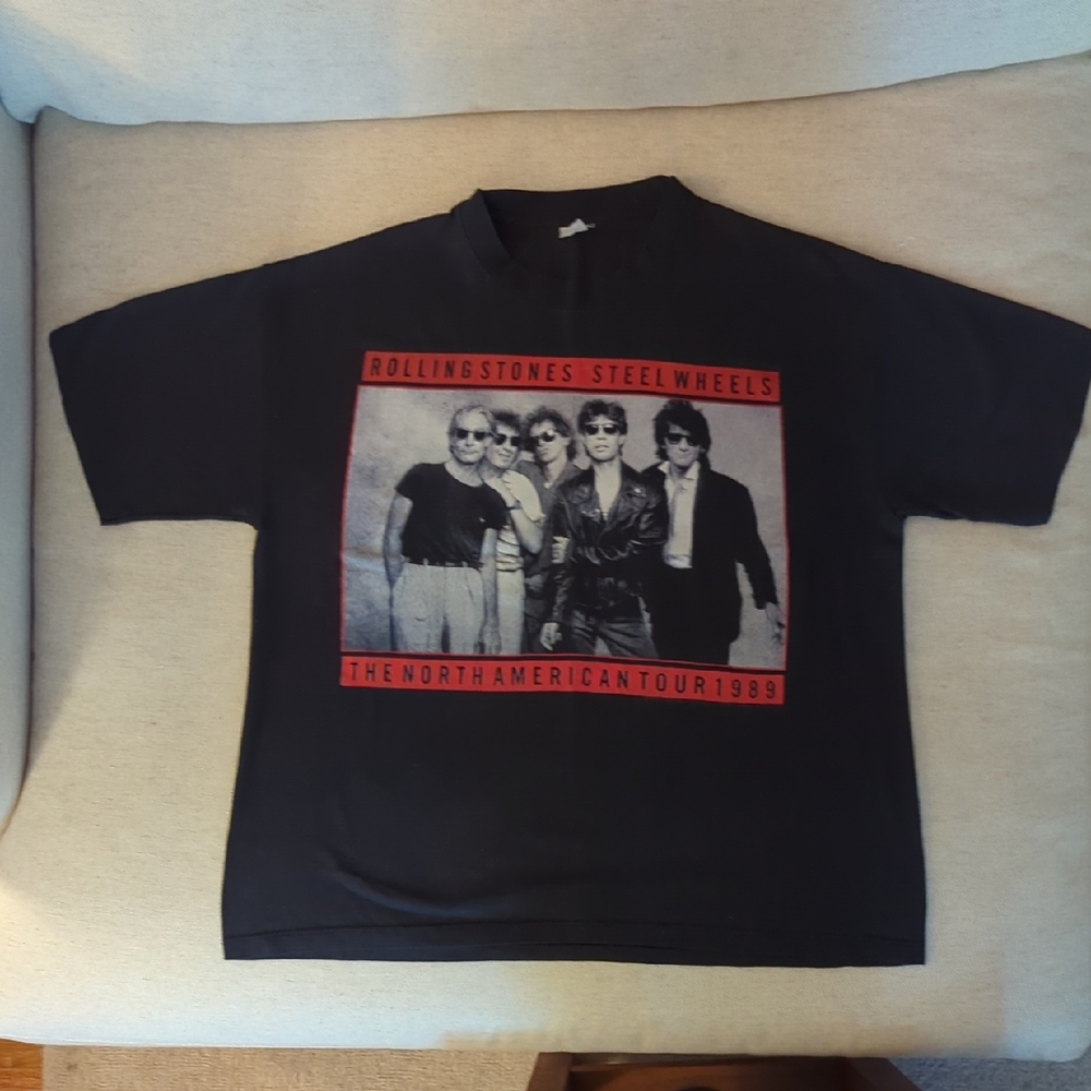 Vintage Rolling Stones Steel Wheels Tour 1989 T-Shirt - XL